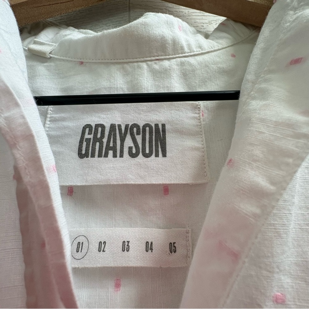 Grayson The Hero White Button Down Shirt XS (01) Classic Fit Cotton Long Sleeve - Picture 13 of 13